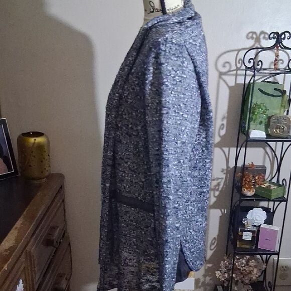 Anthropologie Dolan Women's Black Tweed Lightweight Cardigan Jacket Size M - Picture 4 of 13